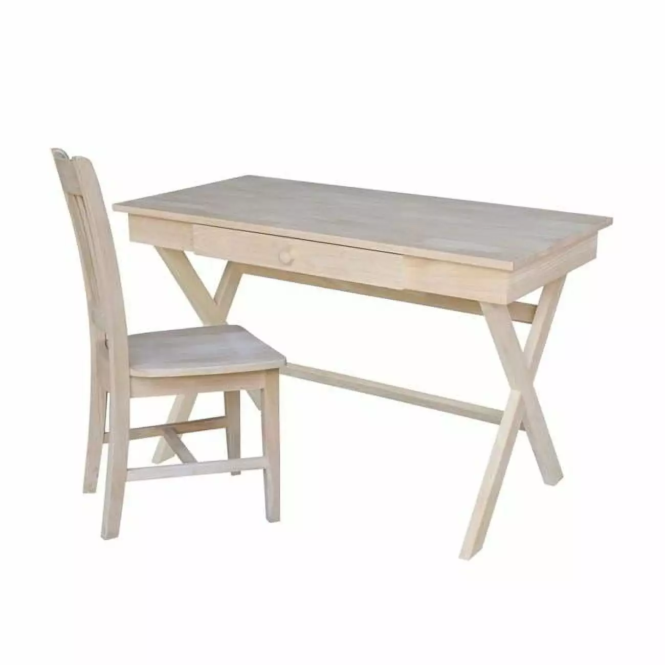 Cross Leg Desk Chair Modern Minimalist Home Office Furniture Set International Concepts