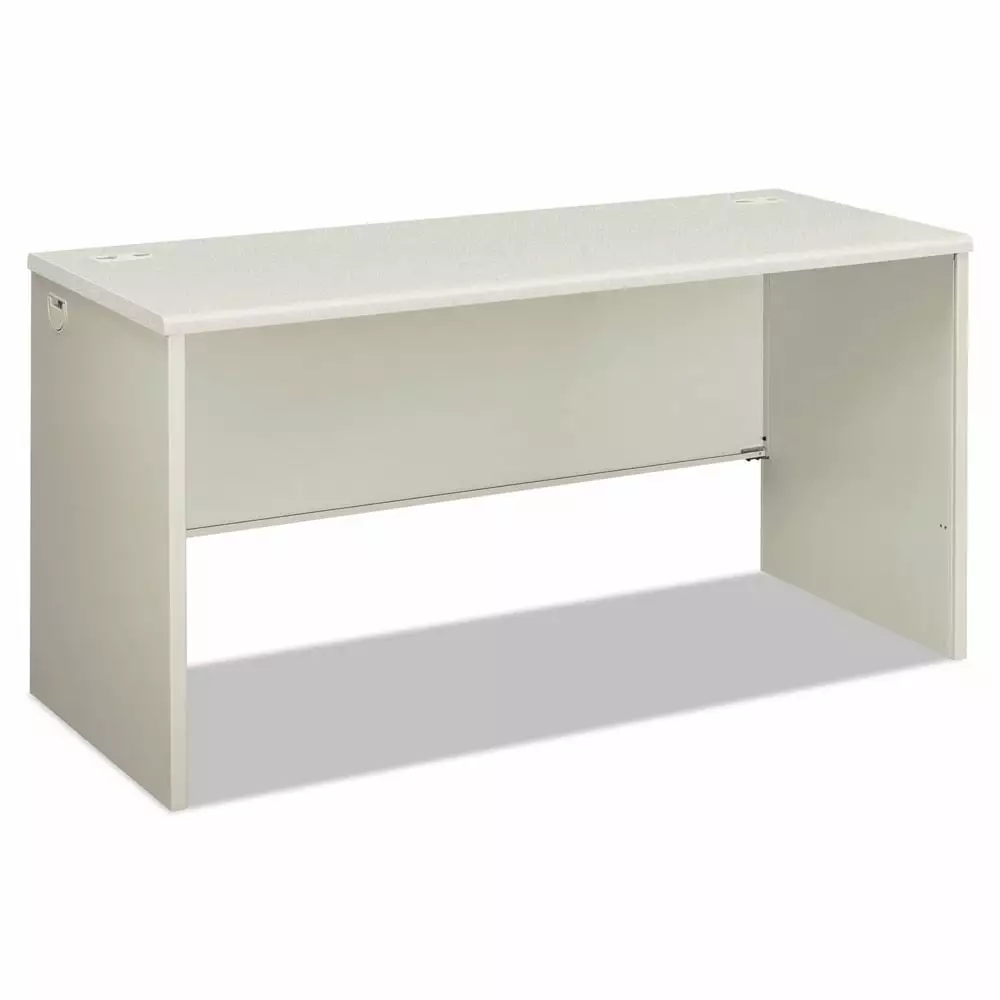 HON 38000 Series 60 Desk Shell Light Gray/Silver - Modern Office Desk Frame