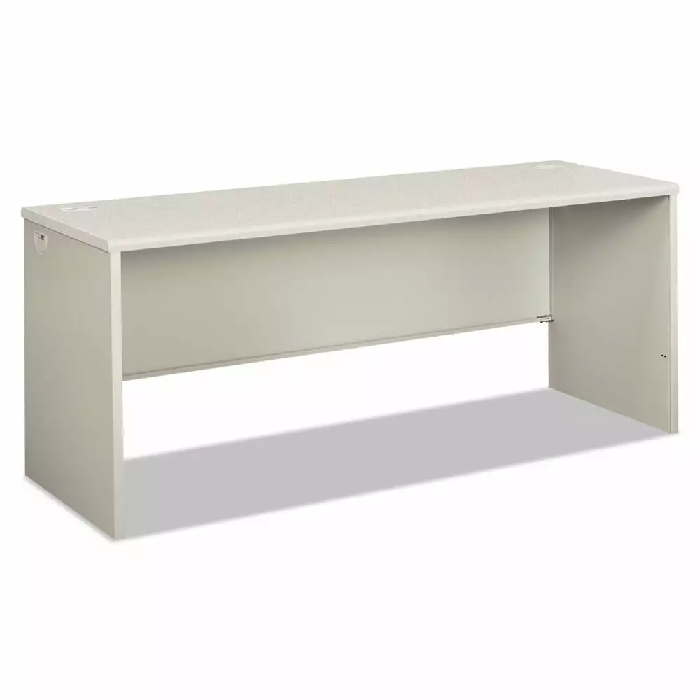 HON 38000 Series 72 Desk Shell Light Gray/Silver - Large Office Workstation