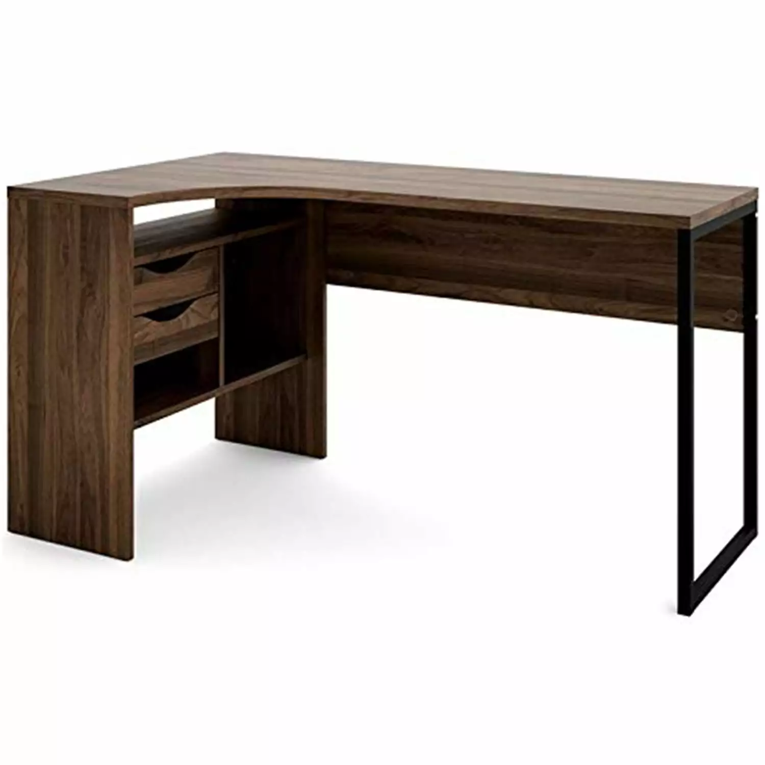 Wayland 2 Drawer Desk Walnut Tvilum