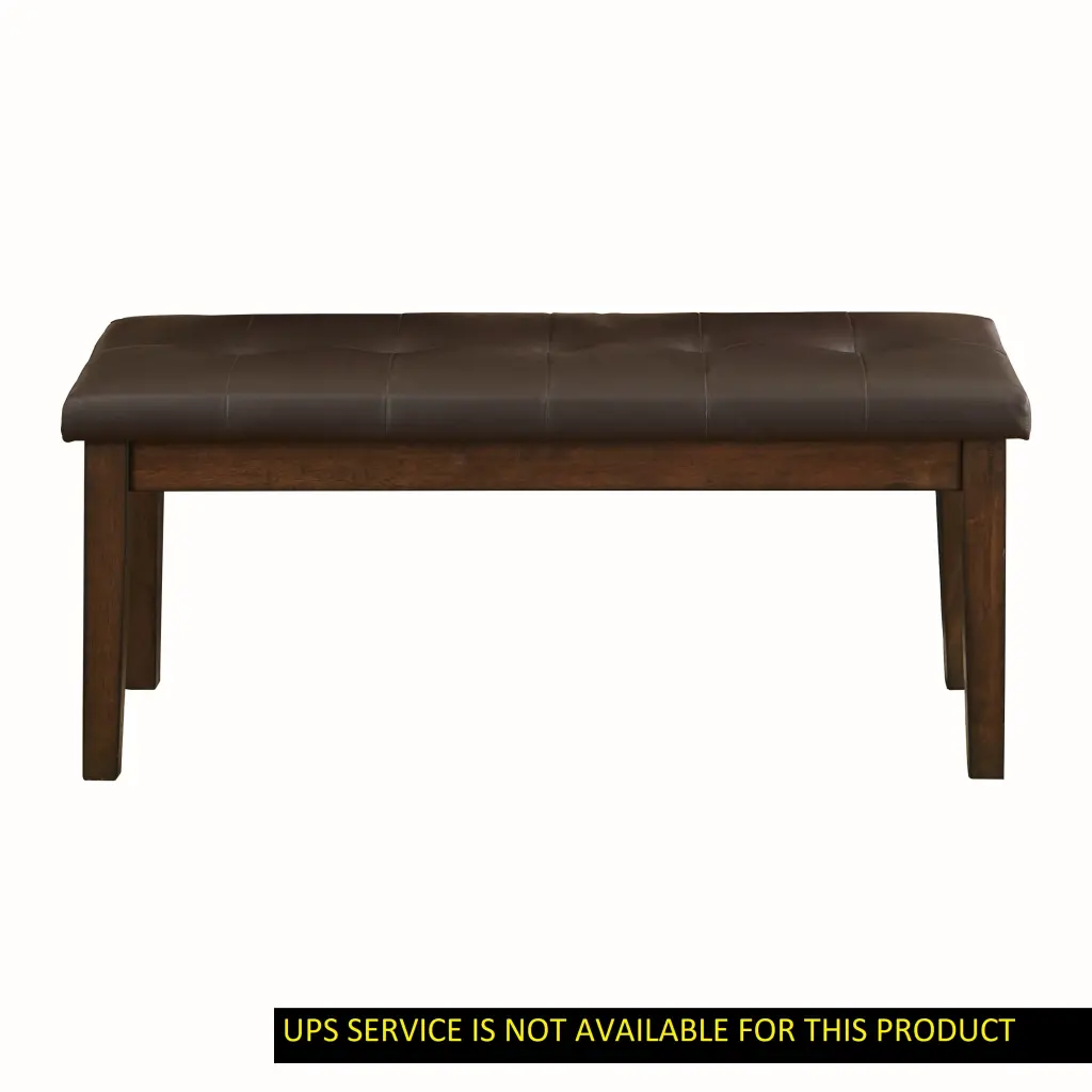 Transitional Dining Furniture Wooden Bench Button Tufted Seat Light kanepe