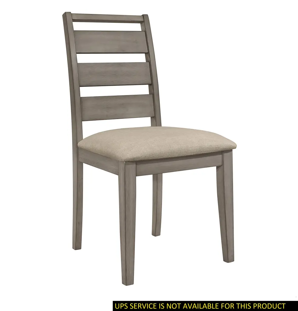 Weathered Gray Finish Rustic Style Dining Side Chair 2Pc Set Upholstered kanepe