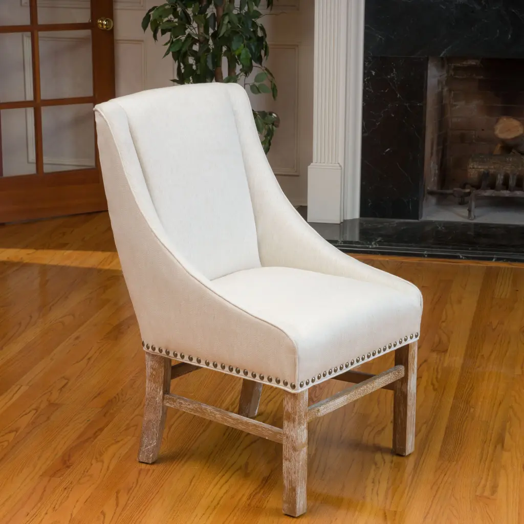 Worthington Dining Chair Linen Fabric Comfortable Kitchen Seating nh-cloudhouse