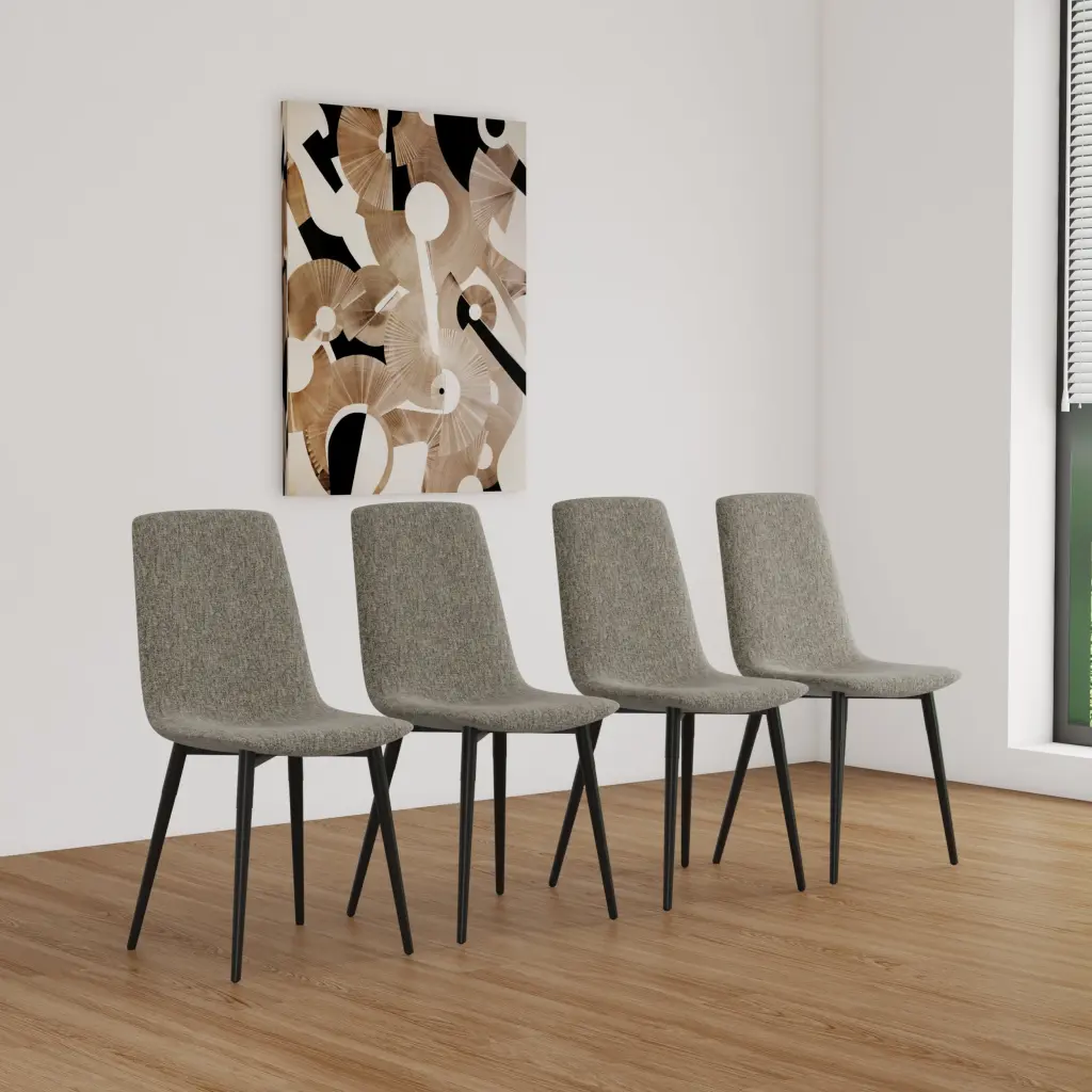Dining Chairs Set 4, Modern Kitchen Dining Room Chairs, Upholstered D nuoli furniture