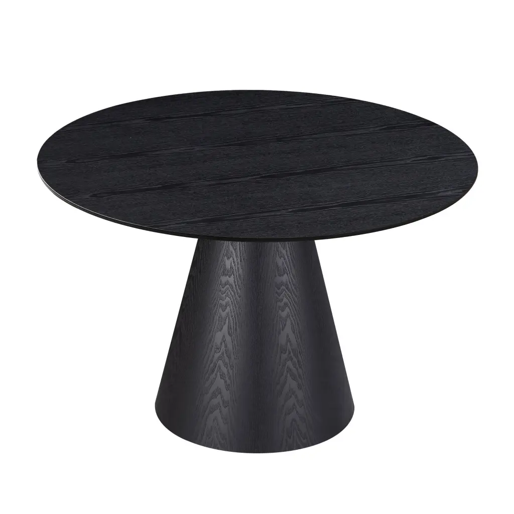 47.24 Inch Round Modern Kitchen Dining Table MDF Finish justone interior
