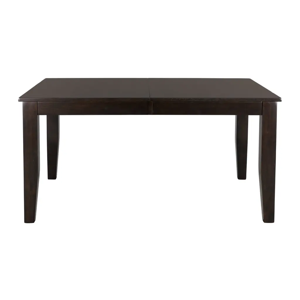 Casual Dining Warm Merlot Finish 1Pc Dining Table Self Storing Extension Leaf kanepe