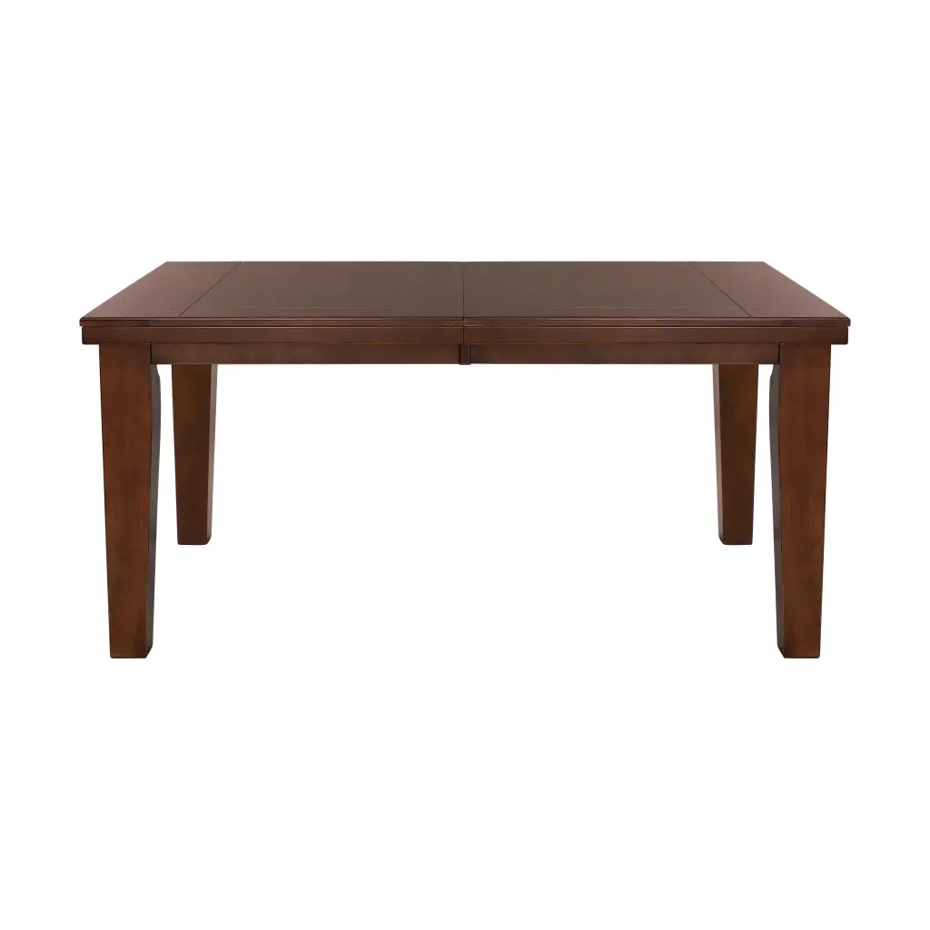 Dark Oak Finish Rectangular Dining Table Self Storing Extension Leaf kanepe