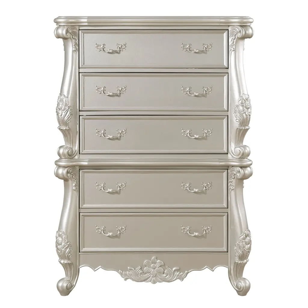 Bently Chest Champagne Finish Wood Dresser Bd02293 acme onsite store