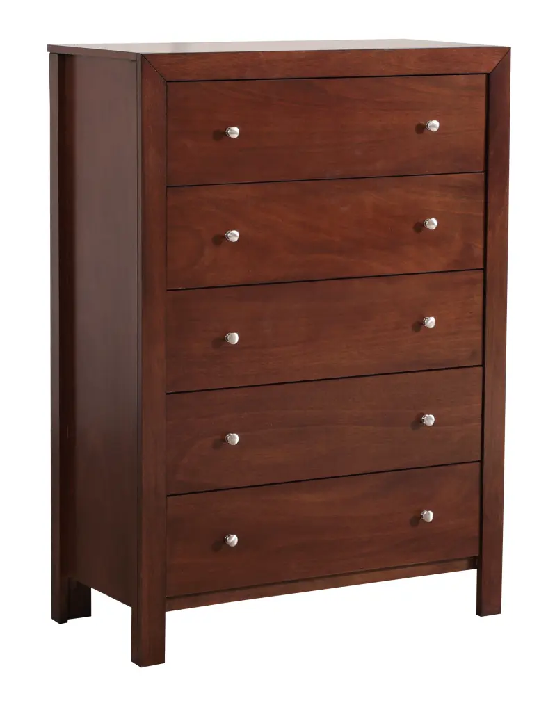 Burlington G2400 Chest Cherry Finish Particle Board Construction glory furniture