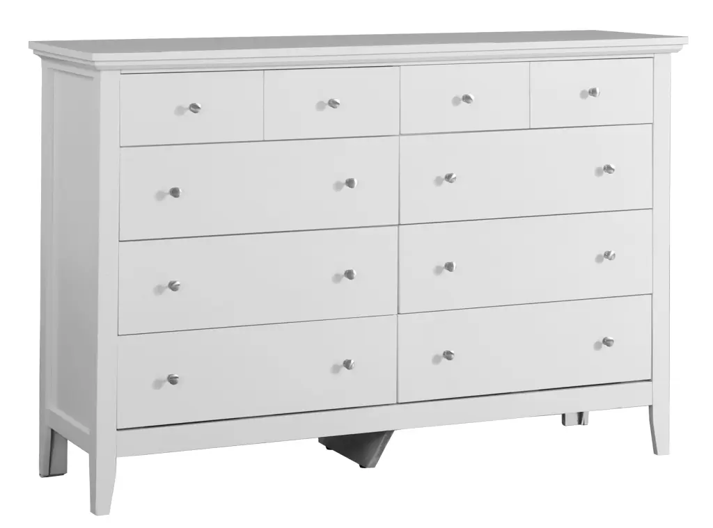 Hammond G5490 D Dresser White Particle Board Ample Storage glory furniture