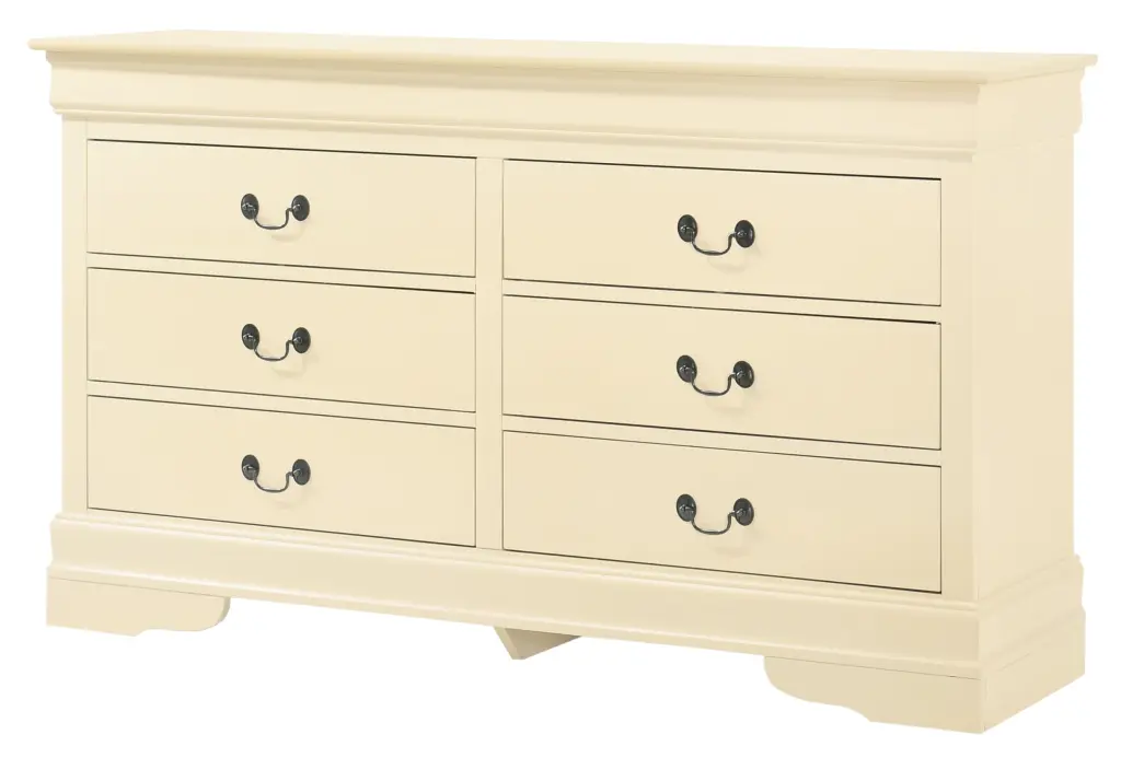 Louis Philippe G02175 D Dresser Beige Beige Particle Board Bedroom Furniture glory furniture