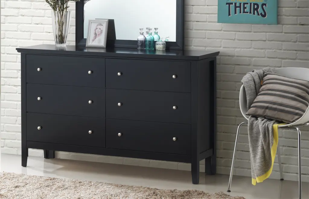 Primo G1336 D Dresser Black Particle Board glory furniture