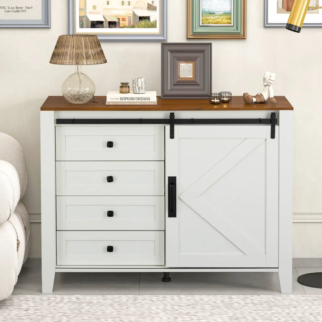 Drawer Dresser Cabinet Sideboard Bar Cabinet Buffet Server Console Table jxy furniture