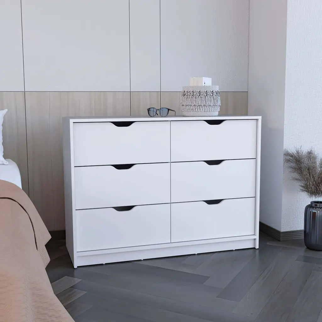 30 Inch 4 Drawer Dresser 2 Lower Cabinets White Drawer Chest rta mubles colombia