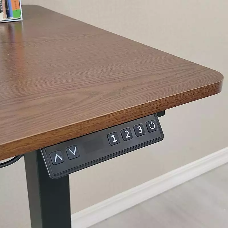 Adjustable Electric Standing Desk Frame Dual Motor Black Ergonomic Workstation UMBUZO
