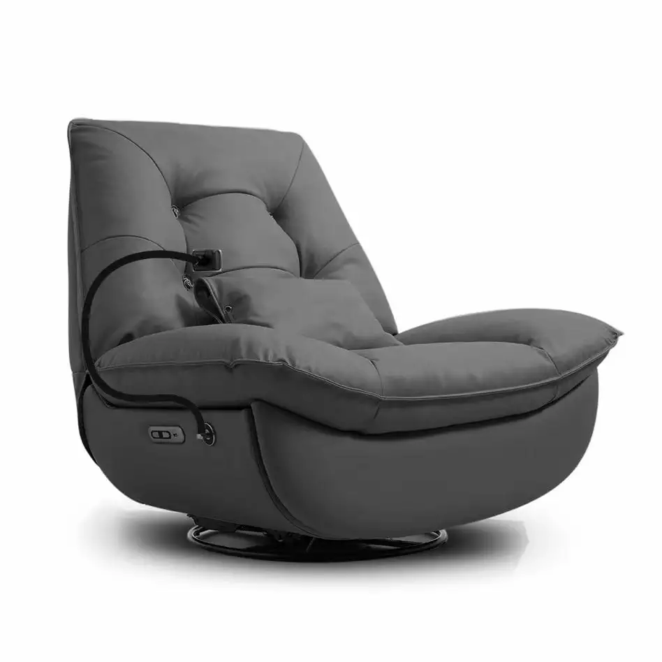 DeeHome Smart Multifunction Recliner Chair Electric Grey Feather Comfortable Seating