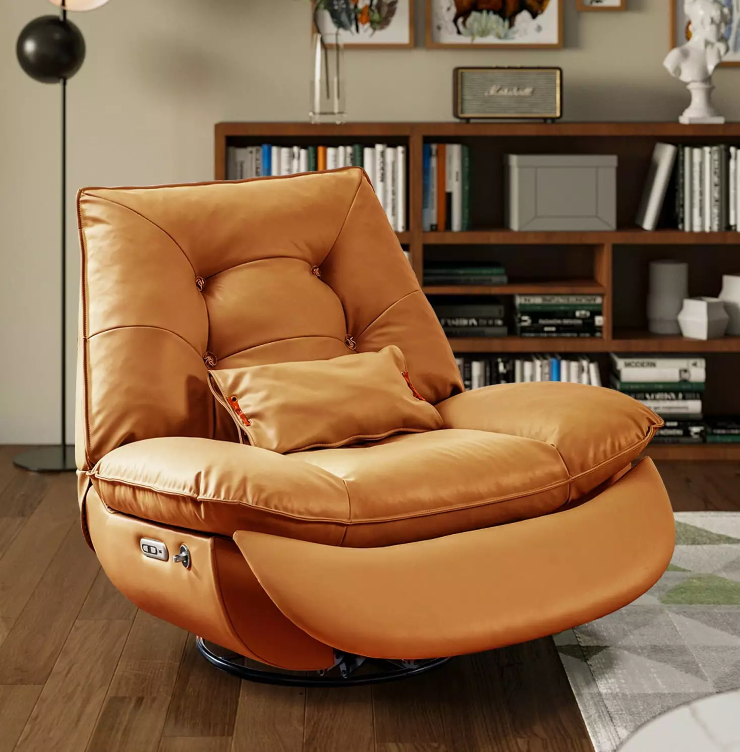 DeeHome Smart Multifunction Recliner Chair Electric Yellow Comfortable Seating