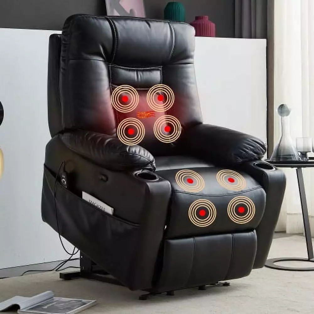 Large Electric Power Lift Recliner Chair Elderly Massage and Heat Onuobao
