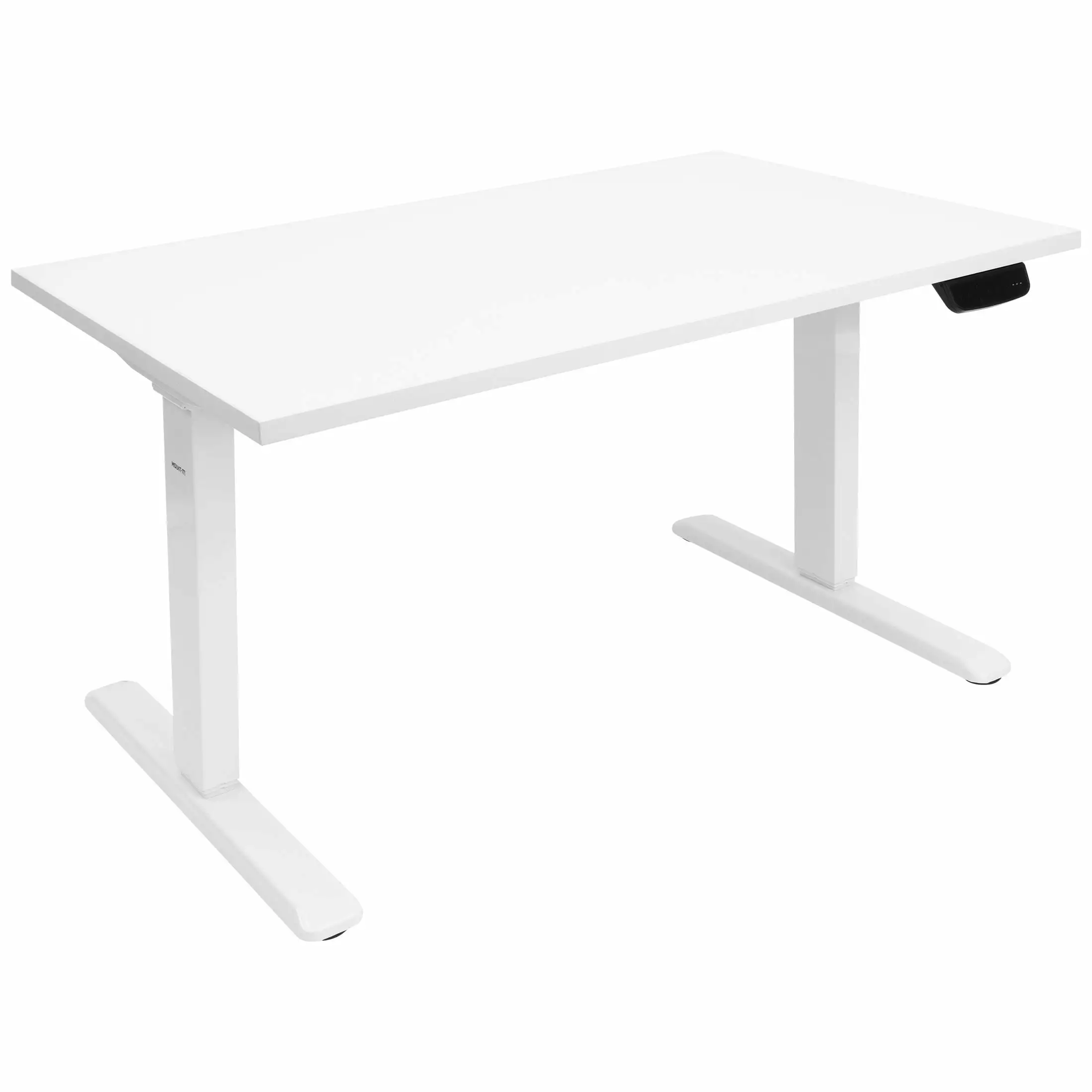 Mount-It! White Electric Sit-Stand Desk Dual Motor Adjustable Height Desk