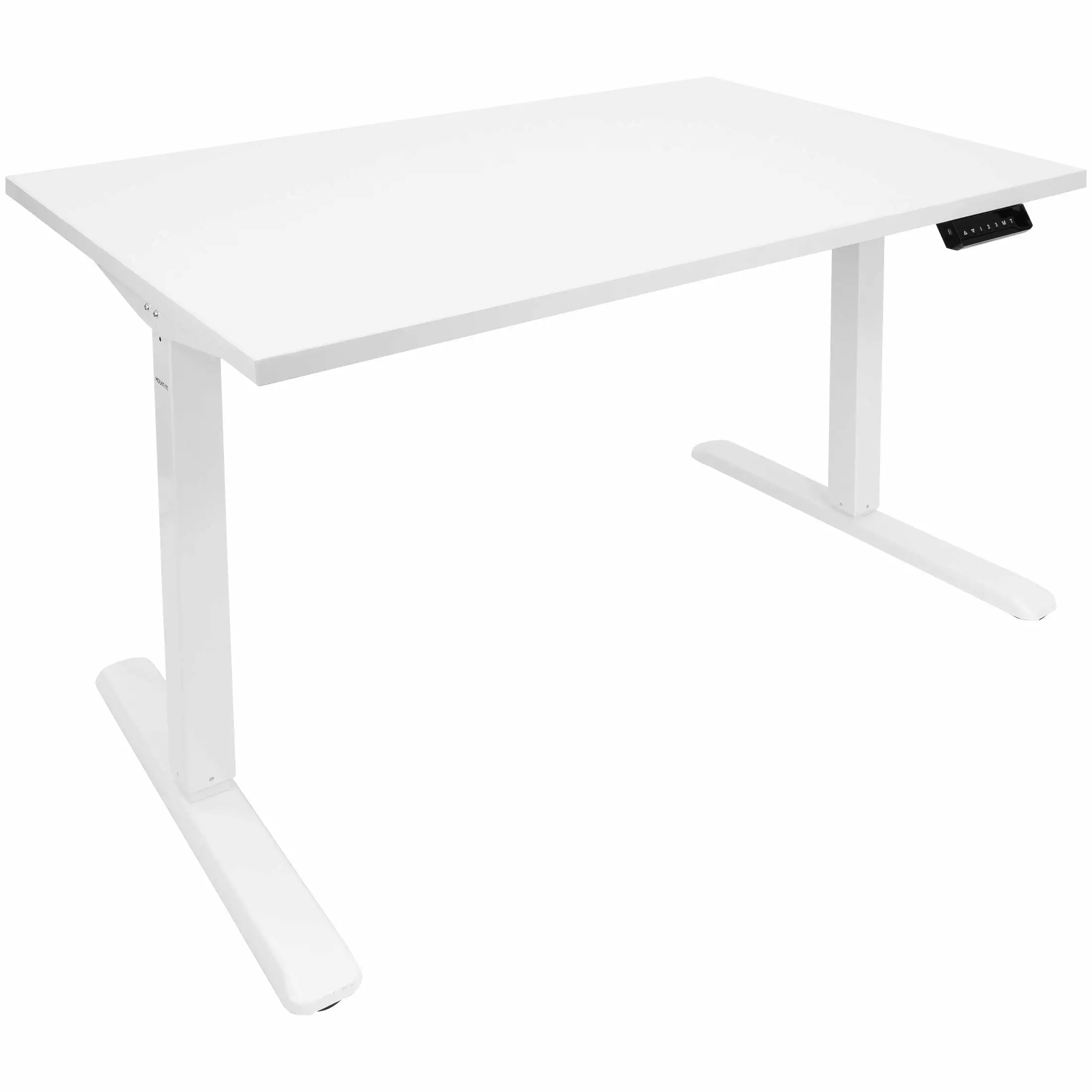 Mount-It! White Electric Standing Desk Desktop Adjustable Height Office Desk