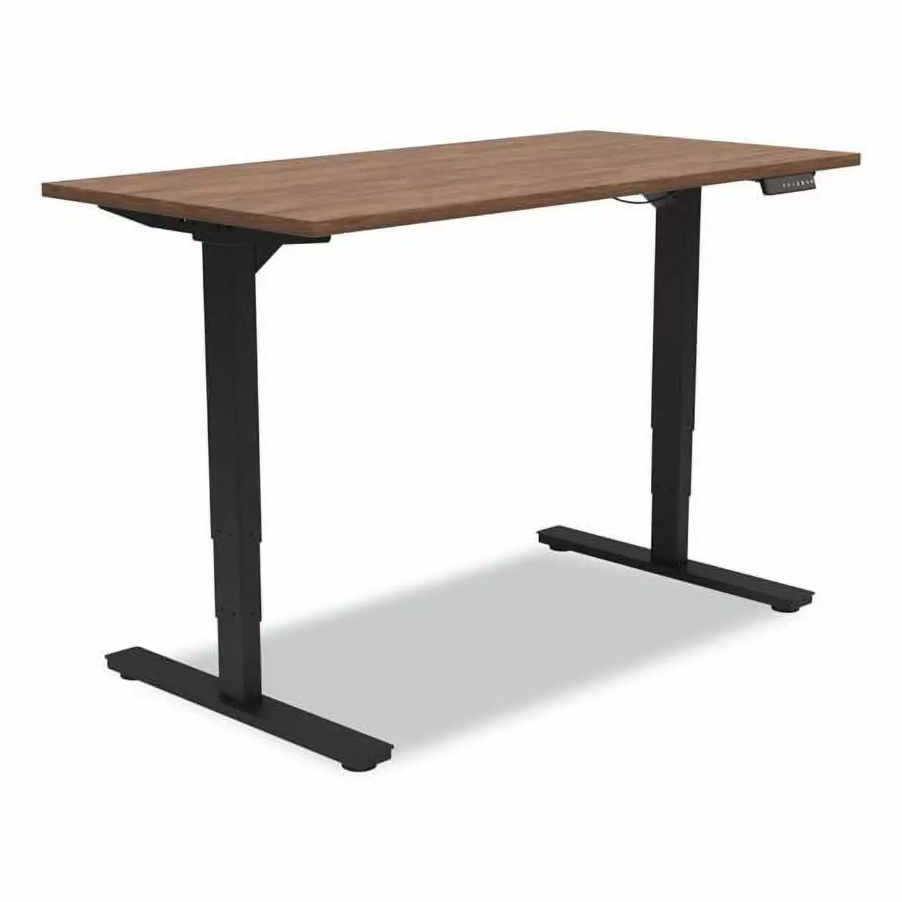 Union & Scale UN56207 Essentials Electric Sit-Stand Desk - Espresso & Black Finish