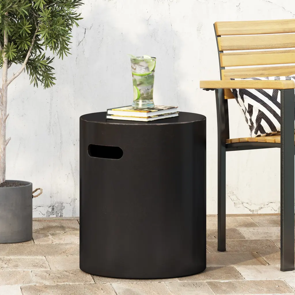 End Table Copper Magnesium Oxide Modern Side Table Living Room Or Bedroom nh-gardenpara