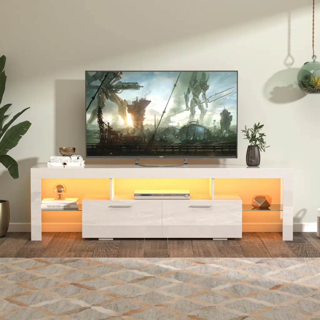 Fashion TV Stand TV Cabinet Entertainment Center TV Console Media Storage jxy furniture