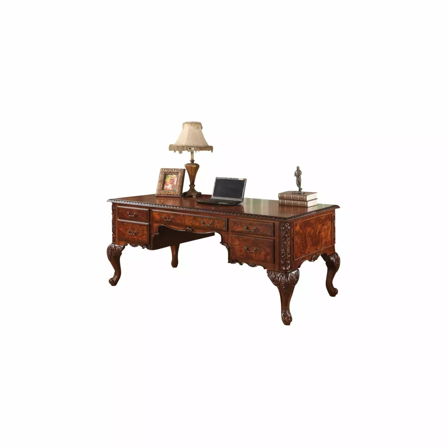 Best Master CDExecutive 72 Cherry Wood Office Desk Hand Carved Designs - Luxury Executive Desk Best Master Furniture