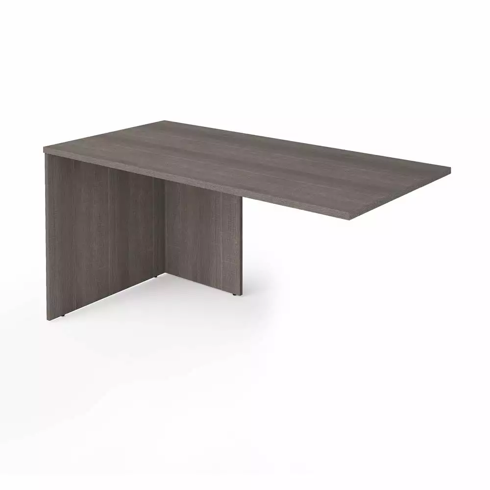 Bestar i3 Plus 59 Wooden Desk Return Table Bark Gray Home Office Furniture