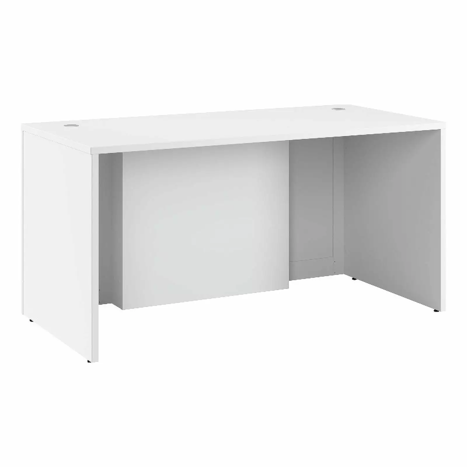 Bowery Hill 60W x 30D Executive Desk White - Engineered Wood Office Desk