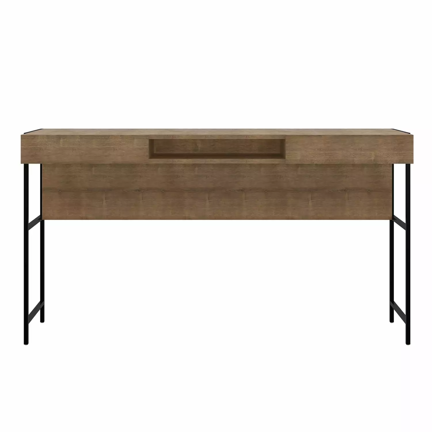 Casabianca Modern Clark Executive Engineered Wood Office Desk Walnut