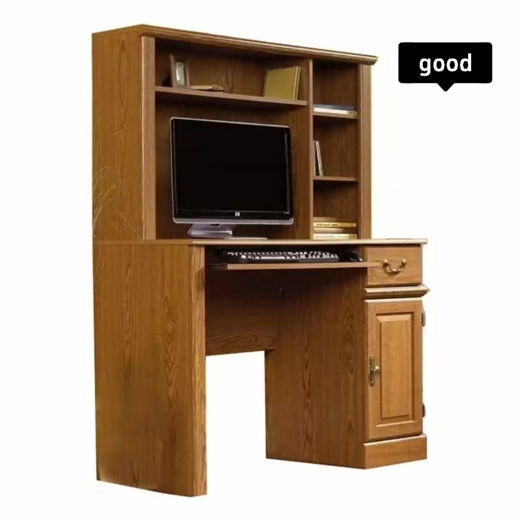 Carolina Oak Veneer Luxury Storage Desk 49.5 cm D x 108 cm W x 142.9 cm H FHWMD2LCXLW