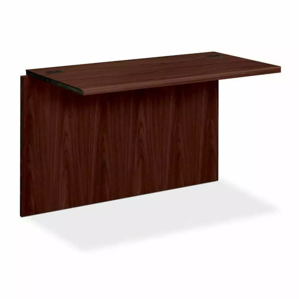 HON 10700 Series Bridge Desk 47W x 24D - Mahogany Laminate Waterfall Edge Office Desk