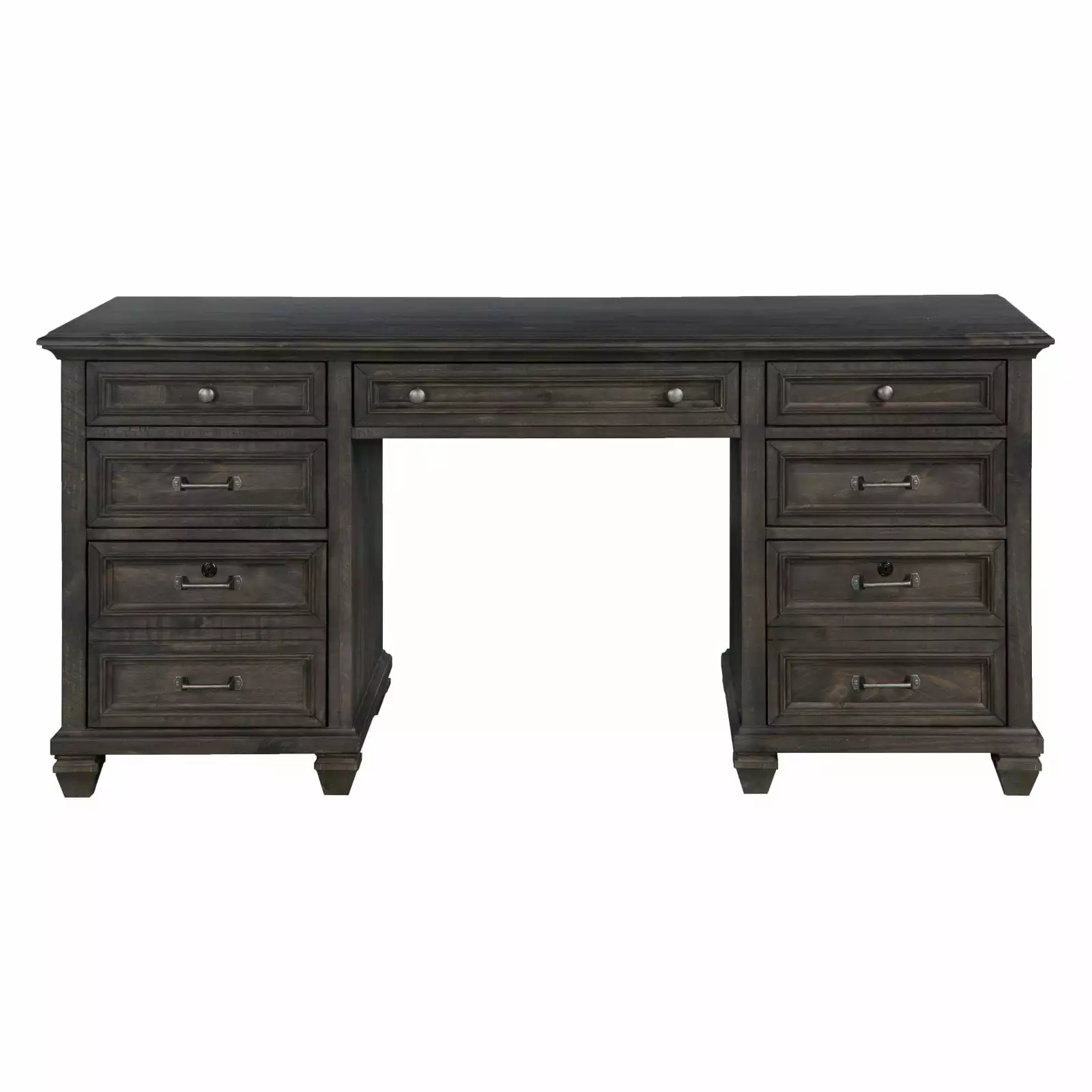 Magnussen Sutton Place Executive Desk Weathered Charcoal Finish Magnussen Home