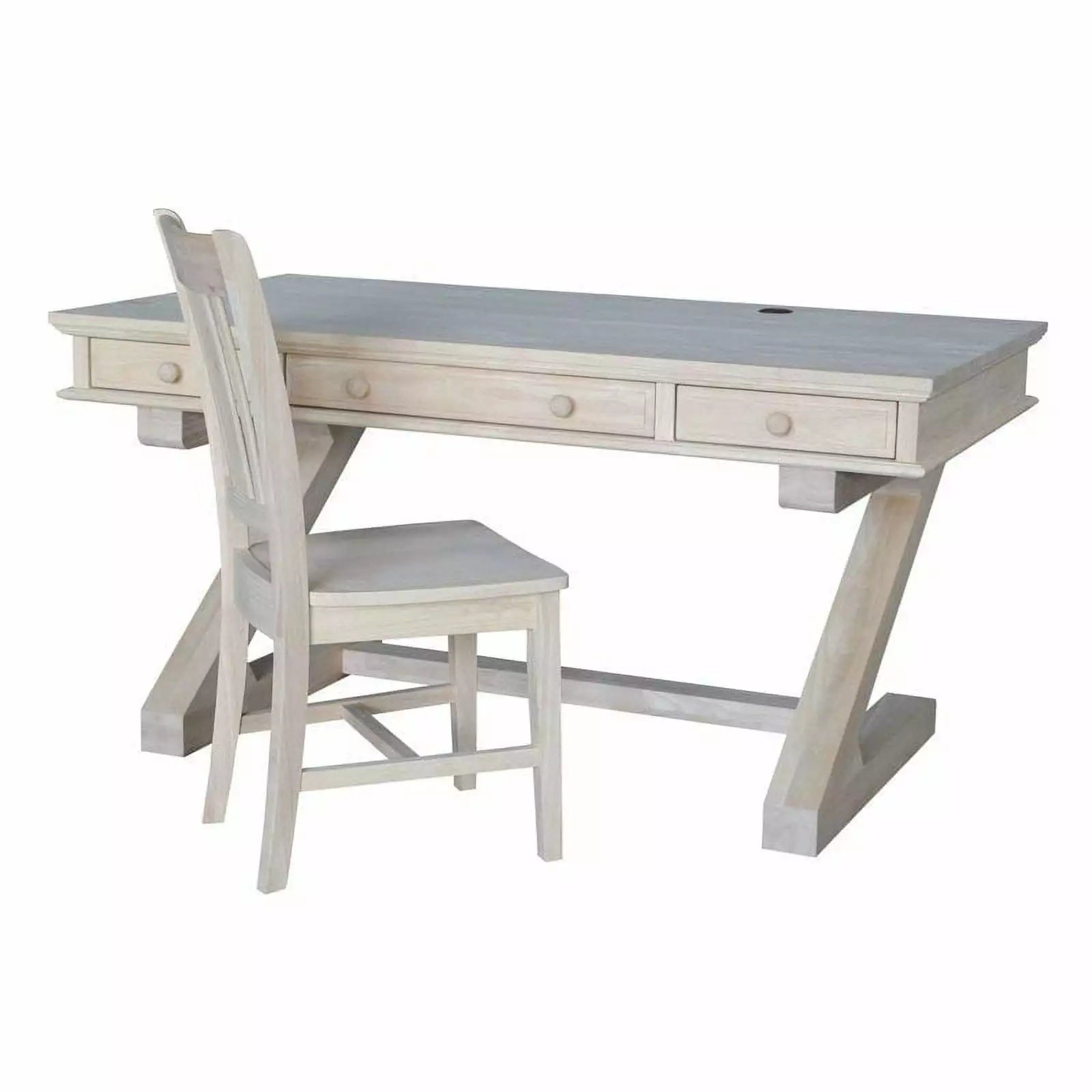 Pemberly Row Executive Desk Zodiac Base Professional Office Setup