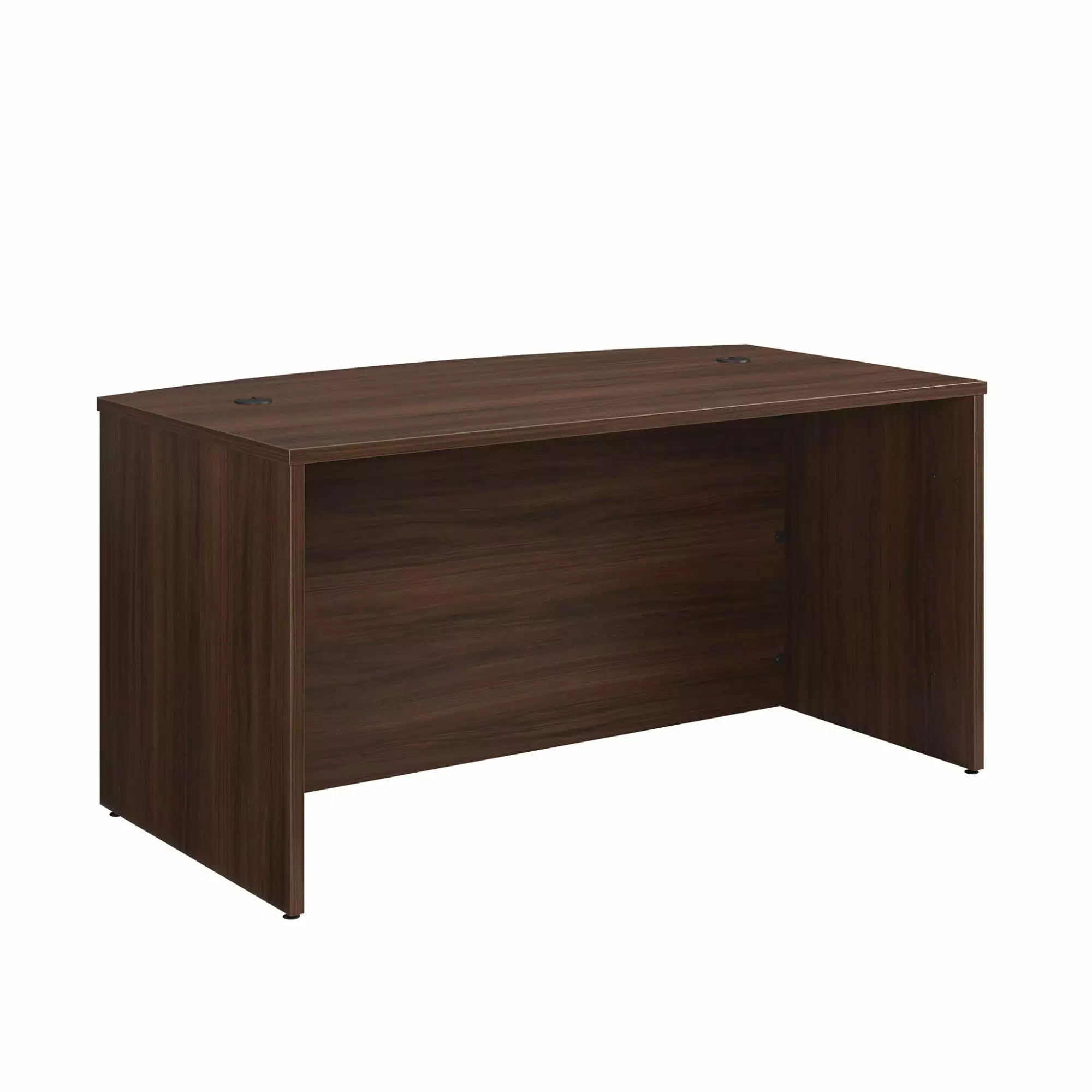 Sauder Affirm Engineered Wood Bowfront Executive Desk Noble Elm Brown