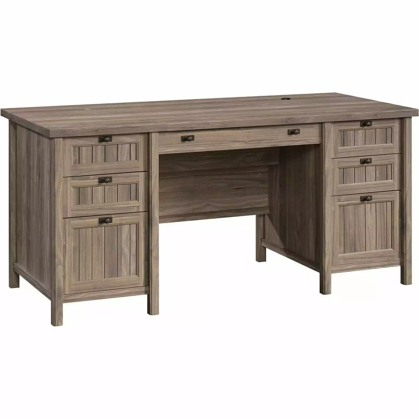 UrbanPro Traditional Engineered Wood Executive Desk Washed Walnut