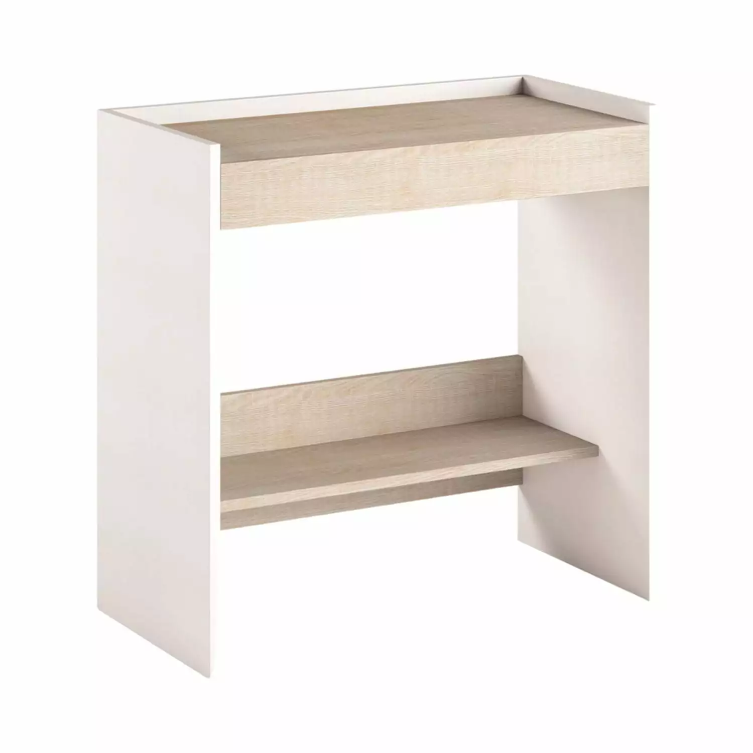 Modern Lulu Engineered Wood Italian Extendable Office Desk Light Oak Home Office Furniture Casabianca