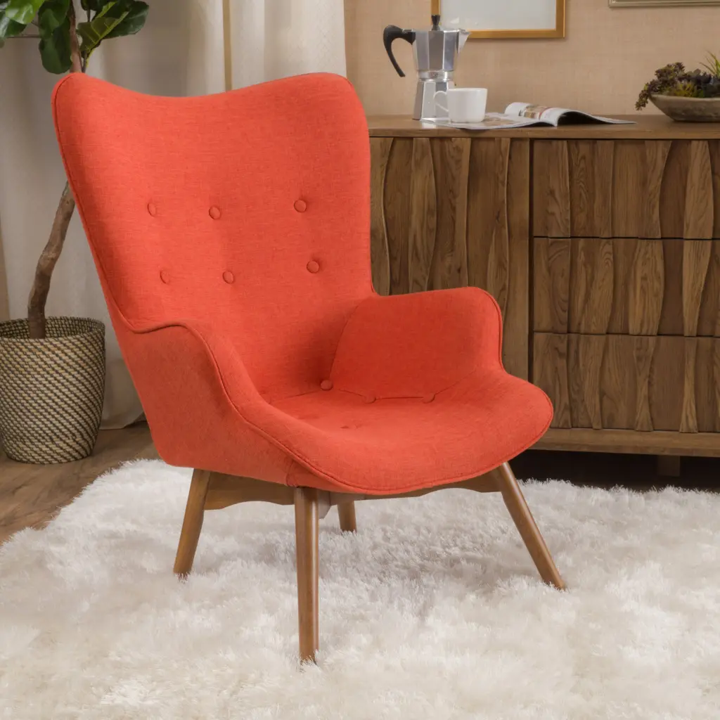 Contour Chair Orange Fabric nh-cloudhouse