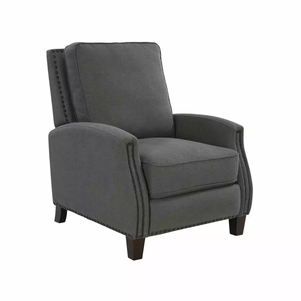 Barcalounger Melrose Recliner Linen Dark Gray Fabric