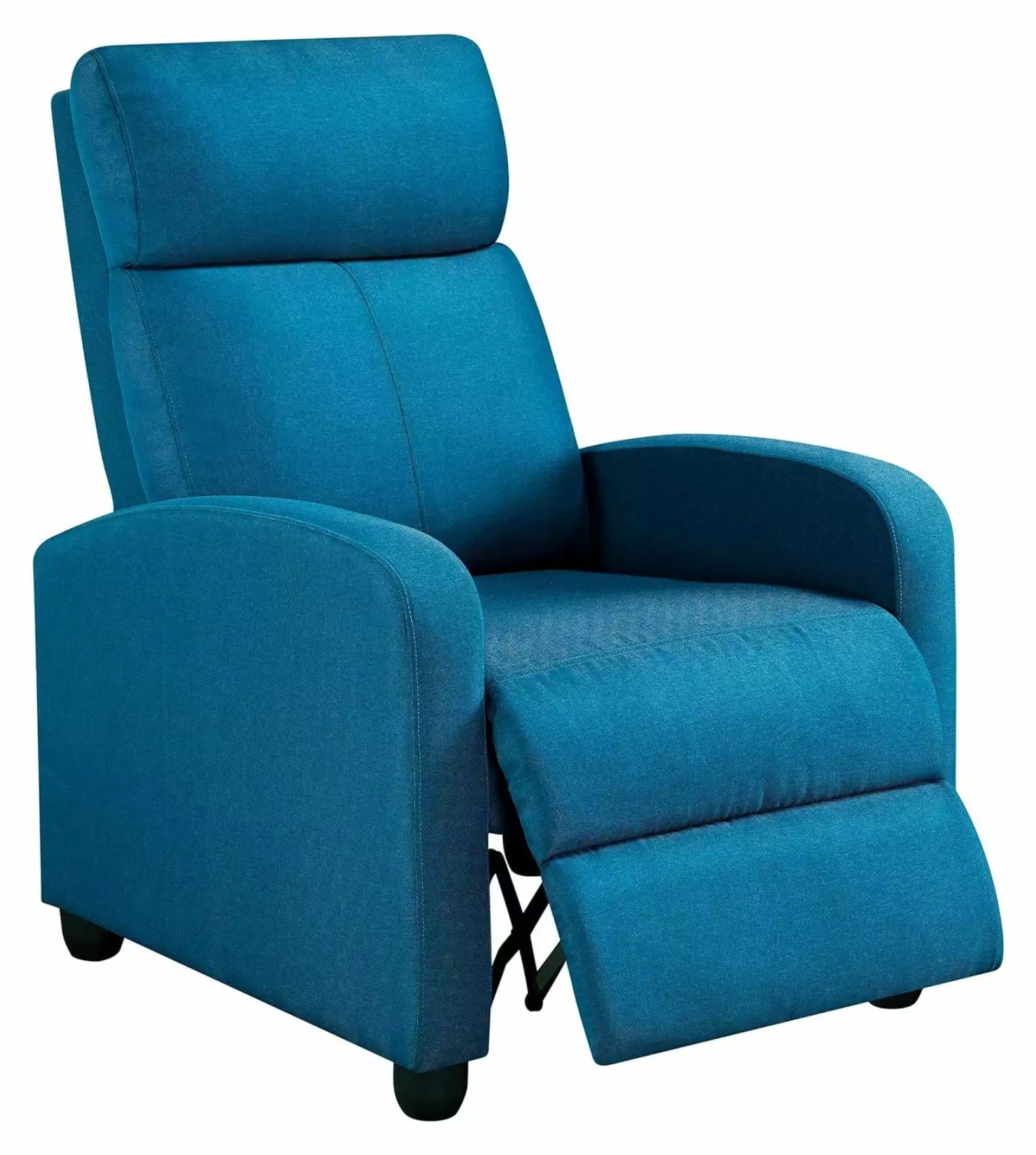 Superwum Fabric Recliner Sofa Push Back Recliner Chair Adjustable Modern Single Reclining Chair Pocket Spring Living Room ...