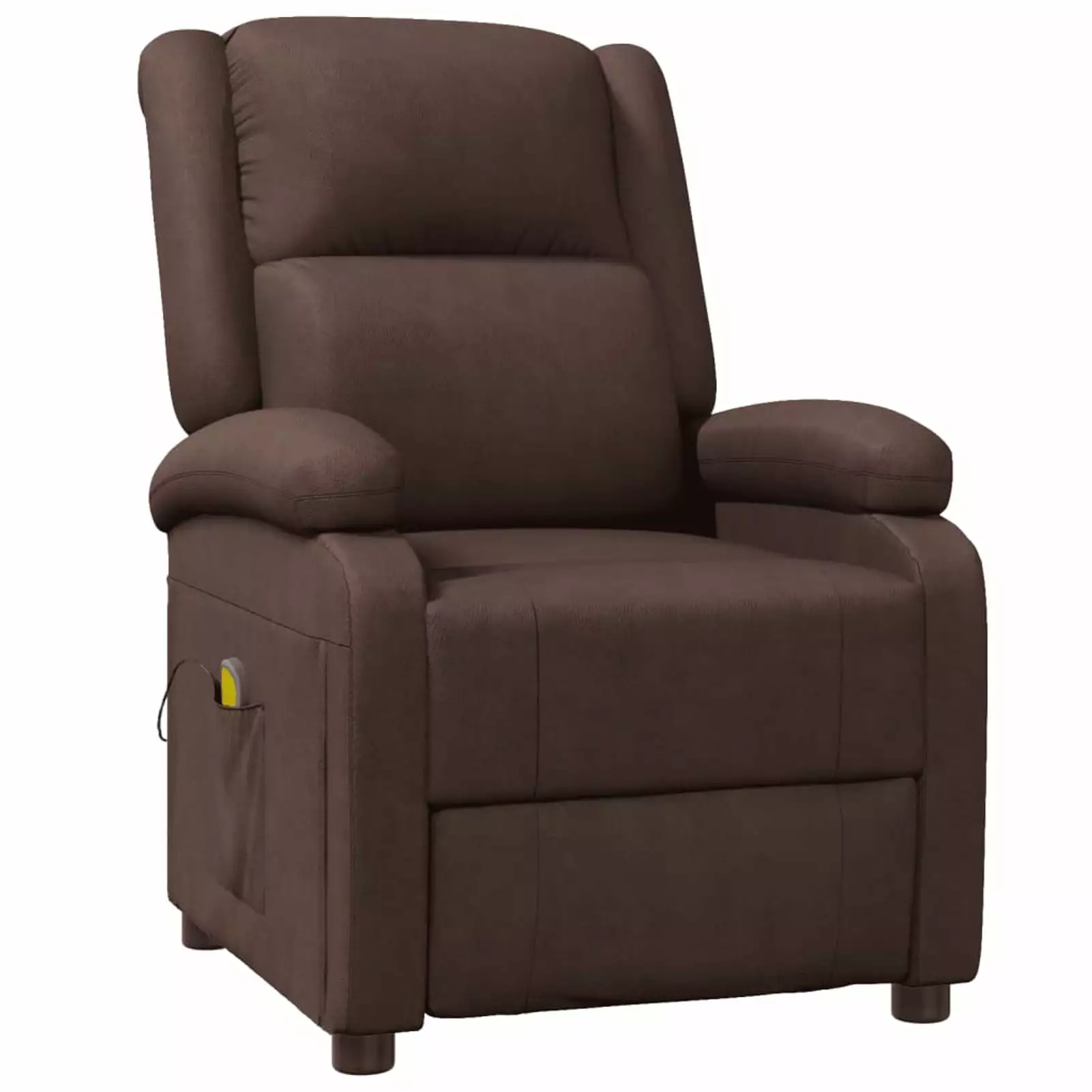 Andoer Faux Leather Recliner Chair Patio Bedroom and Elderly Room Comfortable Sofa Chair Swivel Base