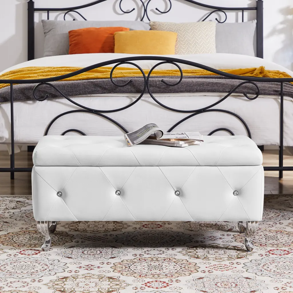 Storage Bench Flip Top Entryway Bench Seat Security Hinge mxi