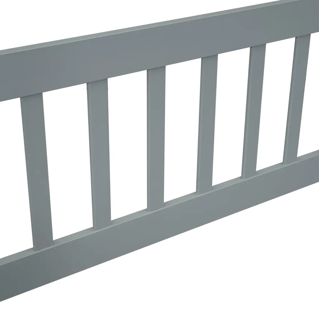 Twin Wood Houtilize Influenced Floor Bed Fence and Guardrails Grey inspirit