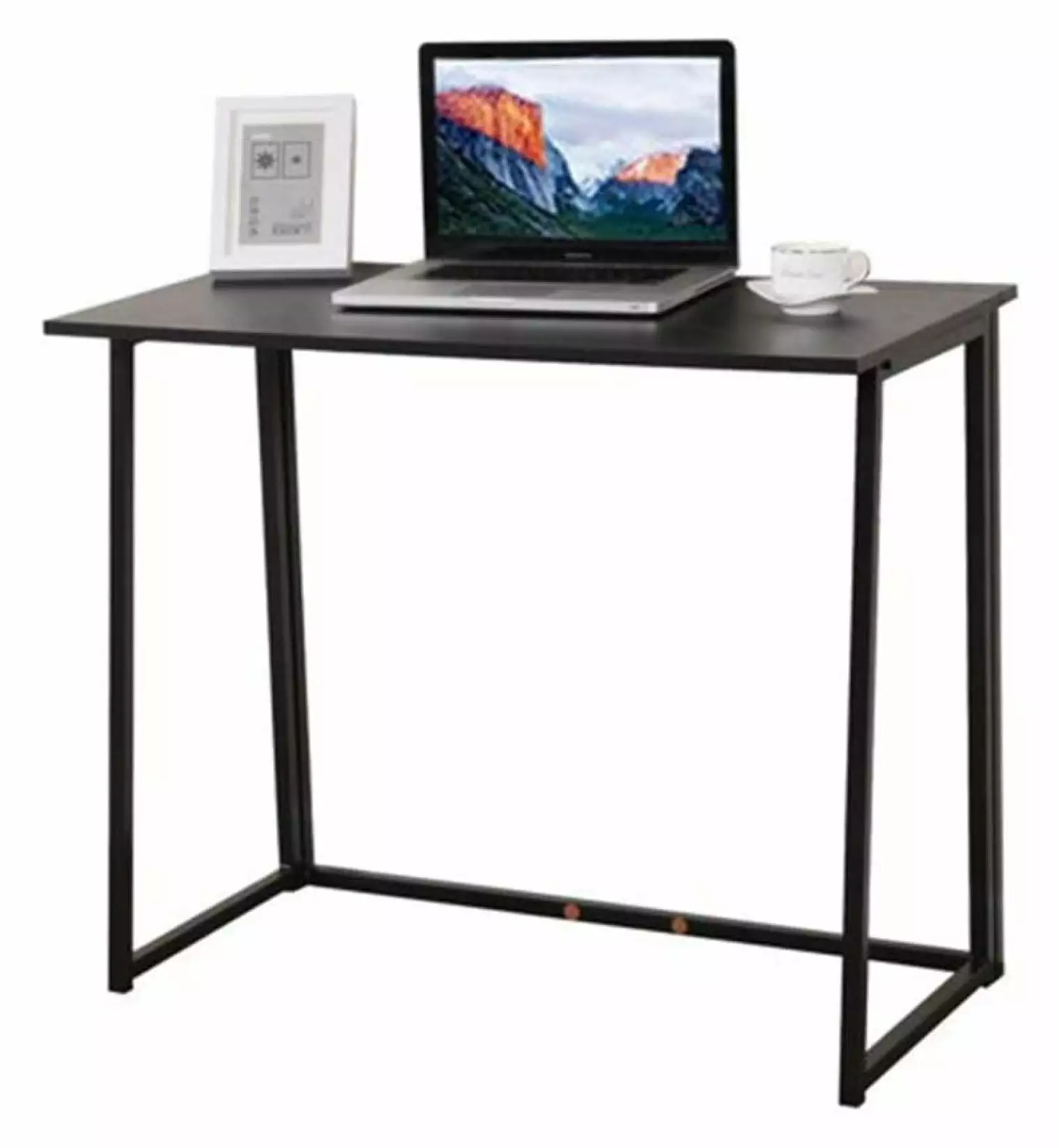 Superwum Computer Desk Modern Foldable Corner Writing Table Study Laptop Desk Black