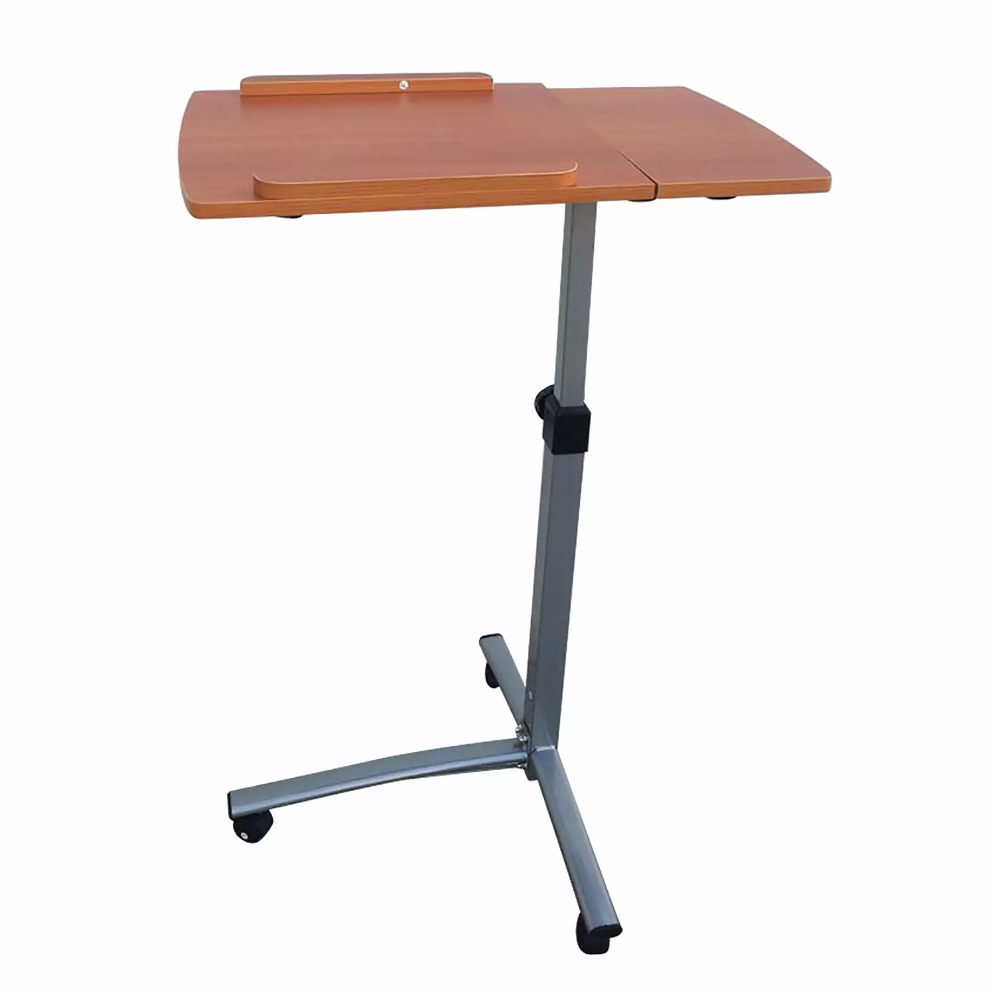 Topcobe Adjustable Computer Desk Foldable Small Lifting Compact Desk Home Office Brown