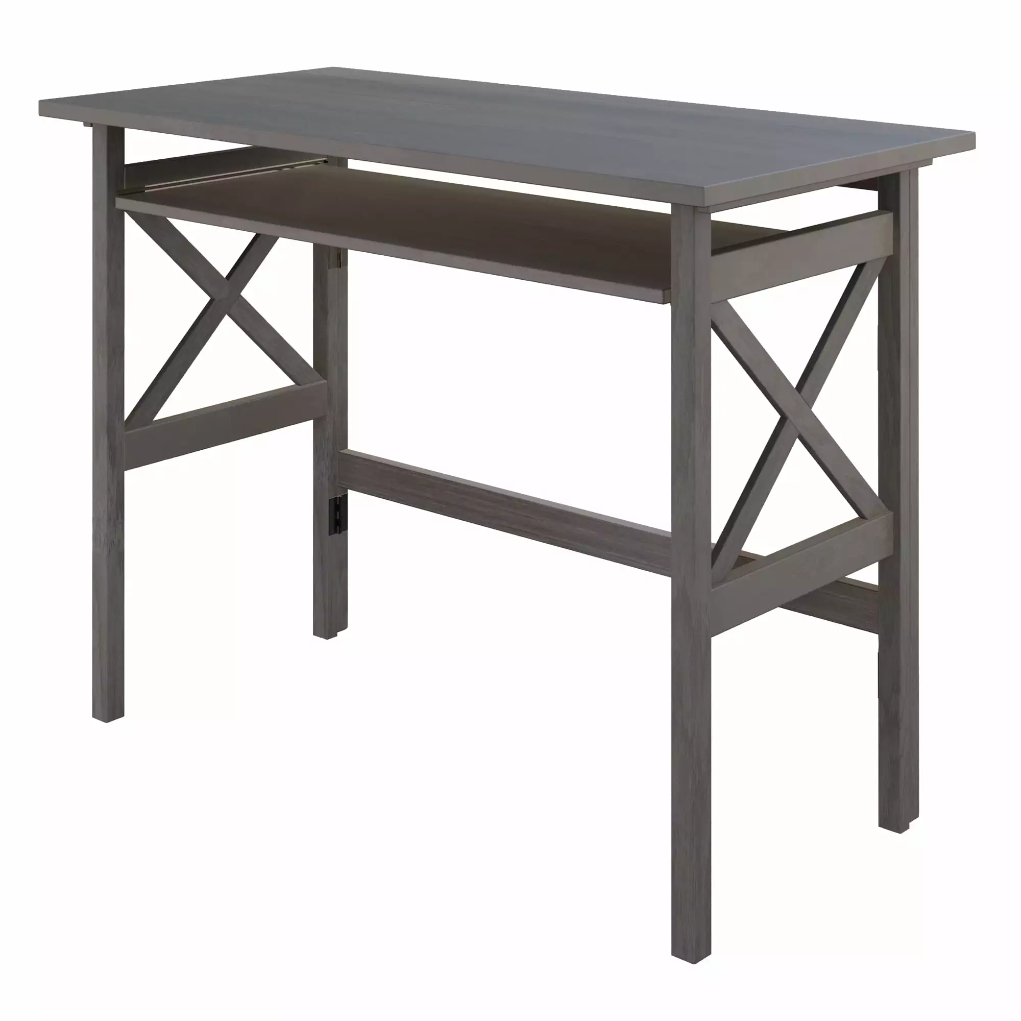 Winsome Wood Xander Foldable Desk Oyster Gray