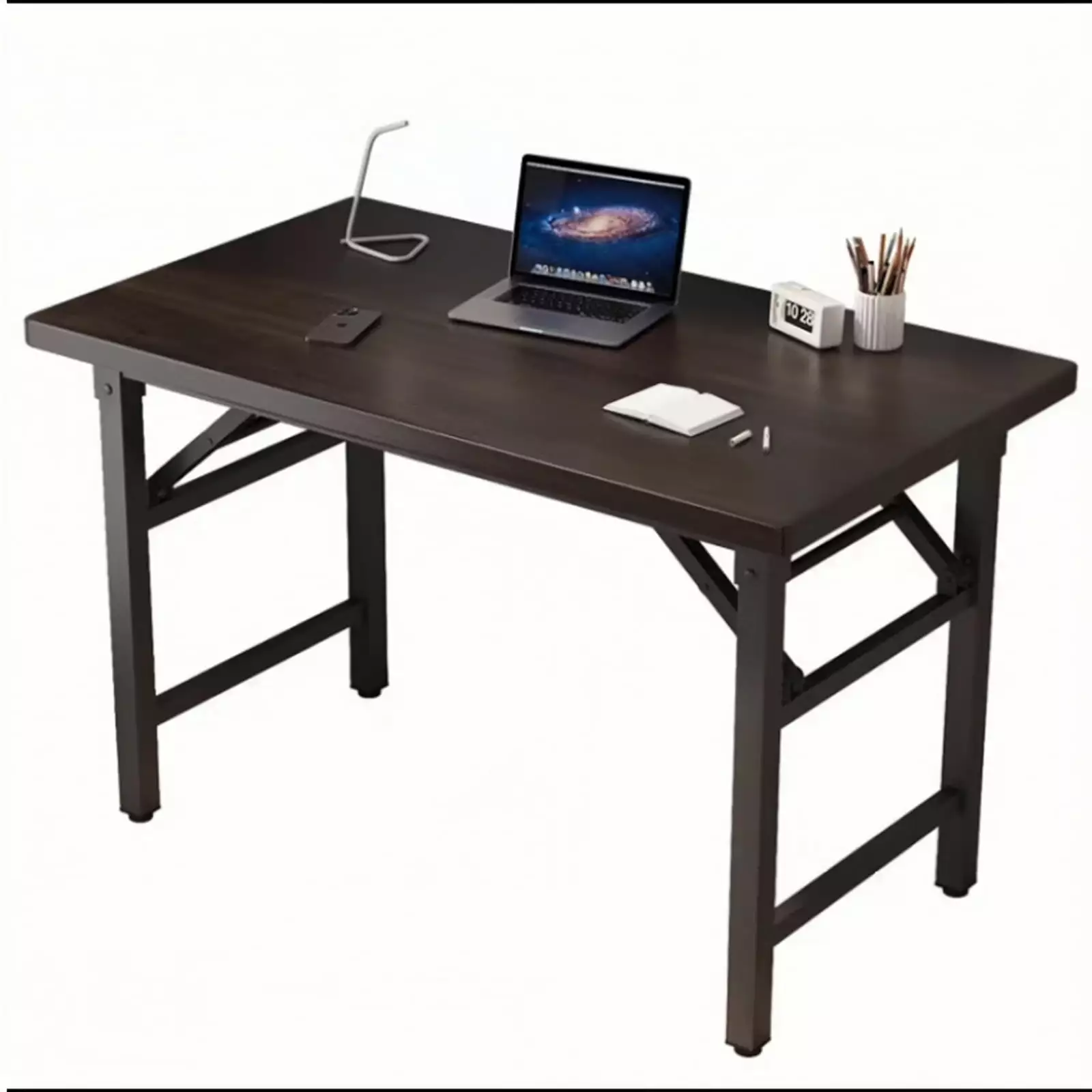 BITOUSHI Folding Computer Desk 39.4 Sturdy Writing Desk Gaming Desk Home Office PC Laptop Foldable Table Modern Simple Sma...