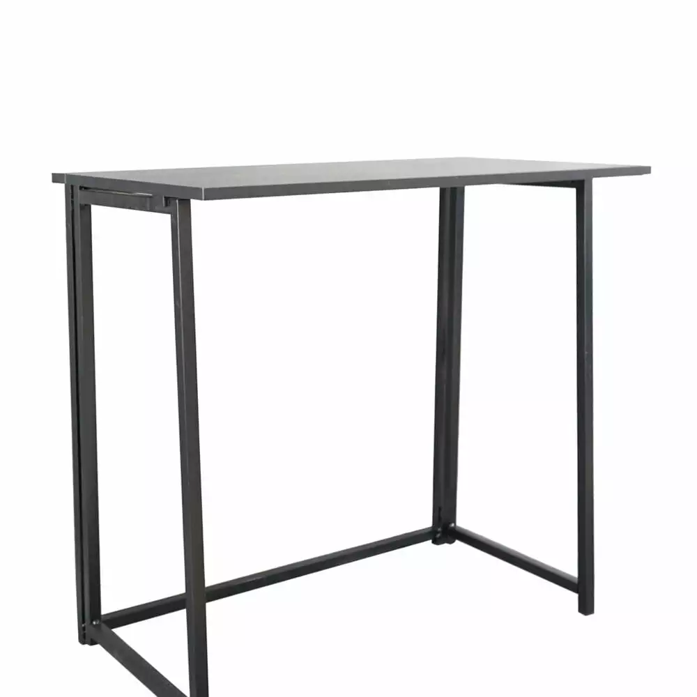 Simple Collapsible Computer Desk Black Space-Saving Home Office Desk NQQCBB