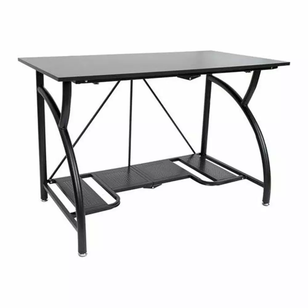 Origami Multi Purpose Folding Wooden Office Computer Furniture Table Desk Black Origami Rack
